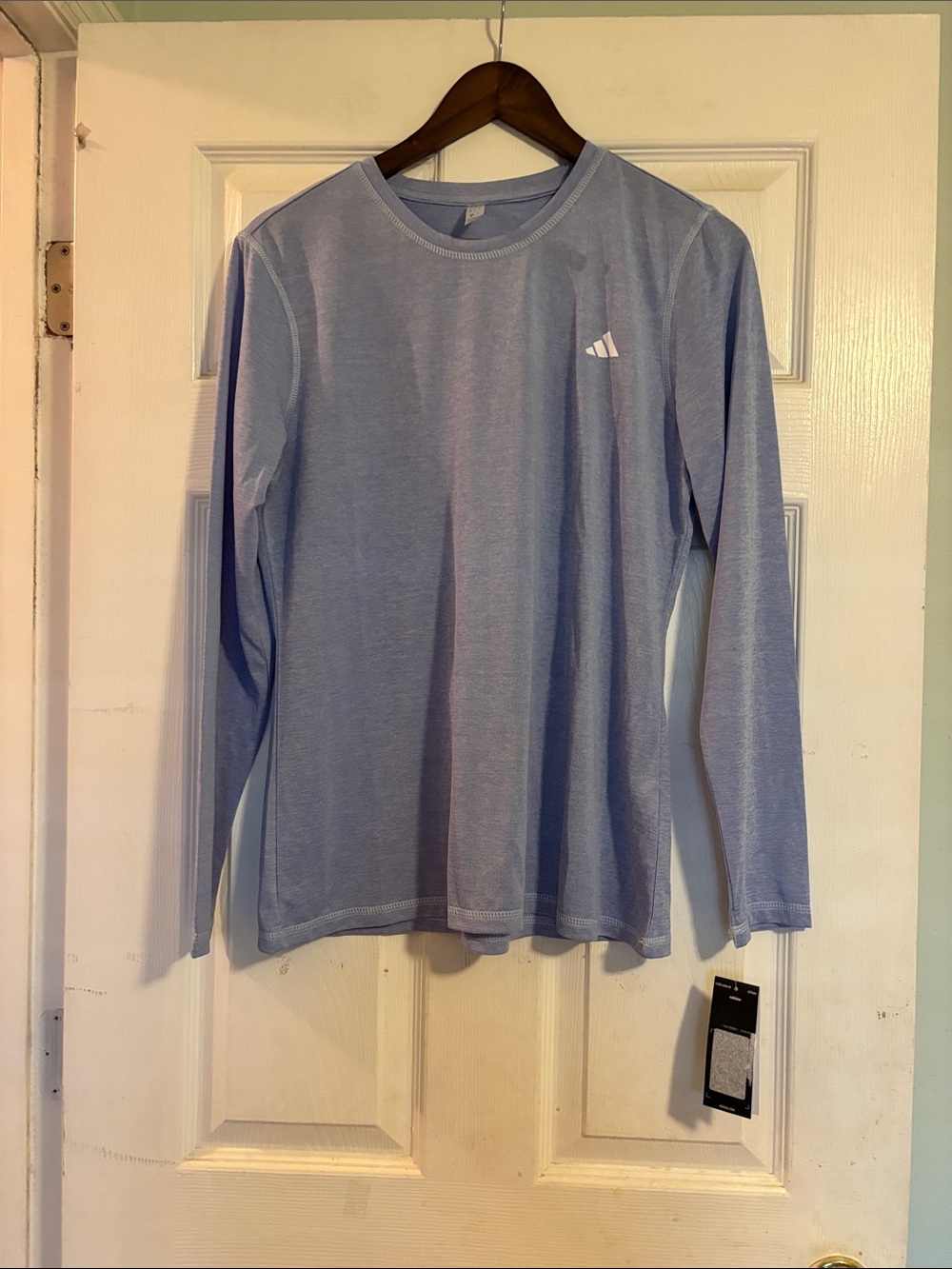 adidas Pale purpleLong Sleeve Athletic Tee